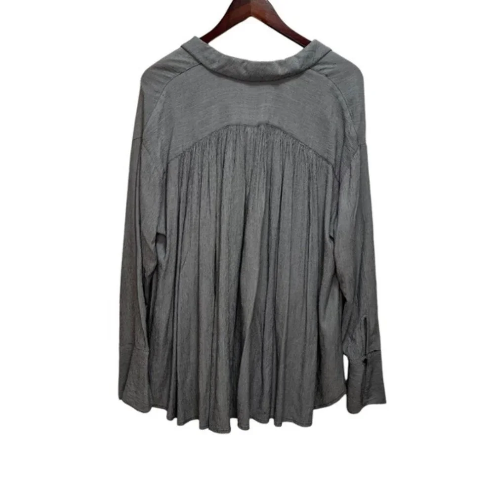 Free People Magic Breeze Shirt Size XS Oversized - Picture 4 of 12
